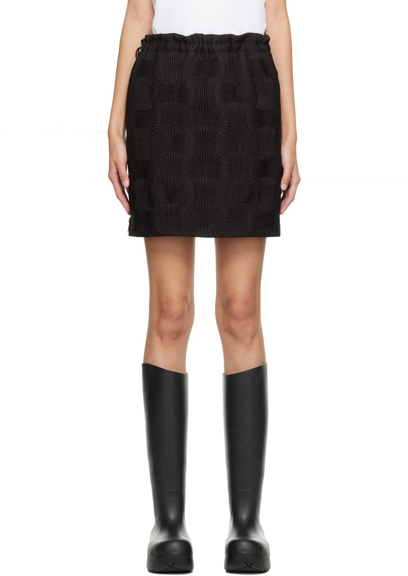 Bottega Veneta Black Quilted Miniskirt