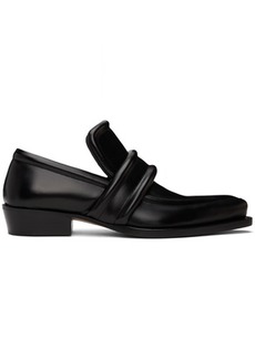 Bottega Veneta Black Spada Loafers