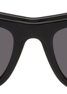 Bottega Veneta Black Squared Acetate Sunglasses