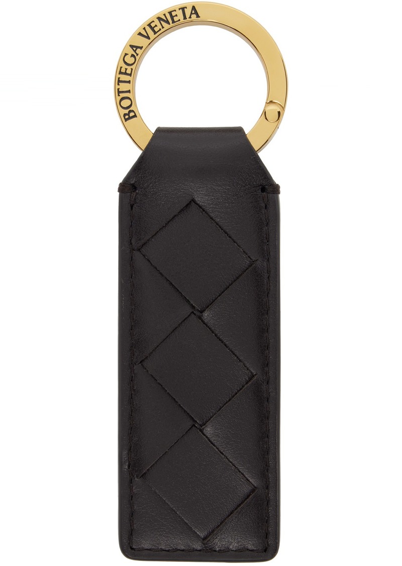 Bottega Veneta Black Tab Key Ring