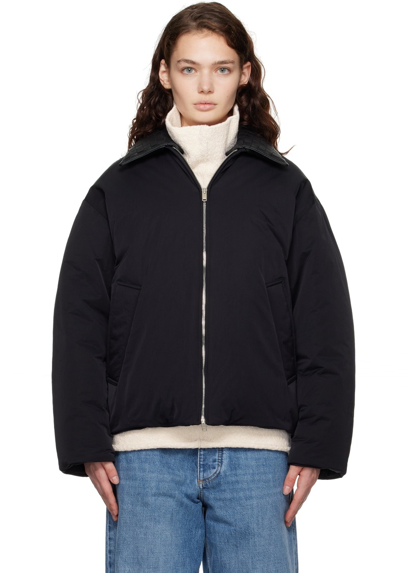 Bottega Veneta Black Tech Nylon Down Jacket