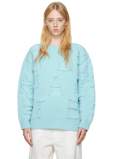 Bottega Veneta Blue Alphabet Sweater