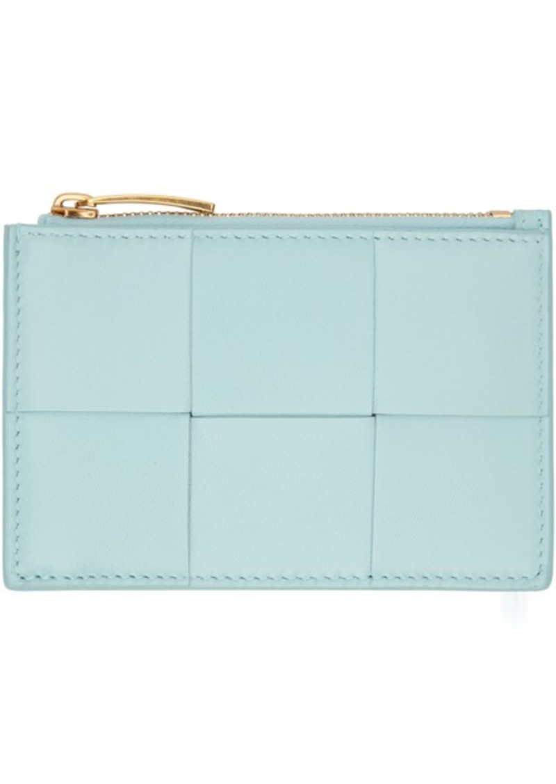 Bottega Veneta Blue Cassette Key Pouch Card Holder