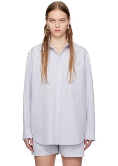 Bottega Veneta Blue Checked Shirt