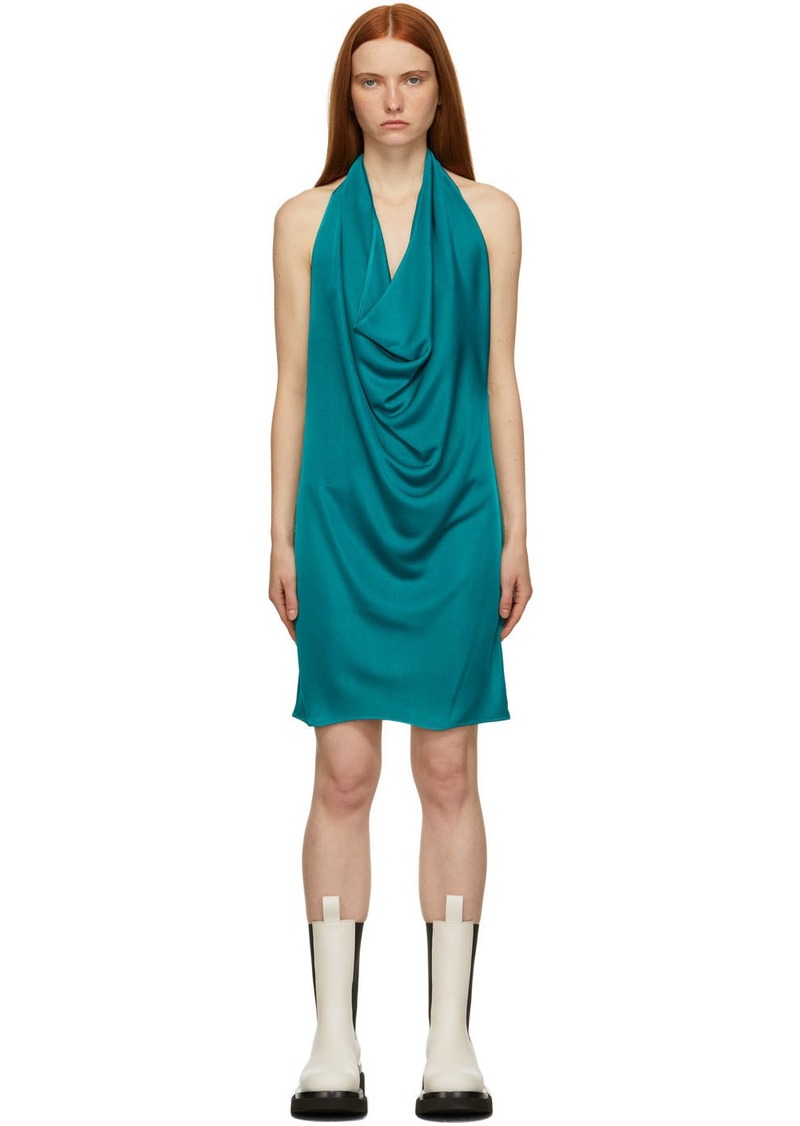 Bottega Veneta Blue Knit Shine Dress