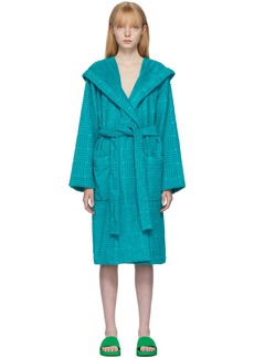 Bottega Veneta Blue Spongy Bath Robe