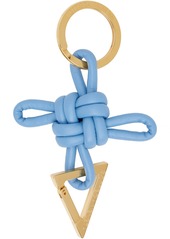 Bottega Veneta Blue Triangle Key Ring