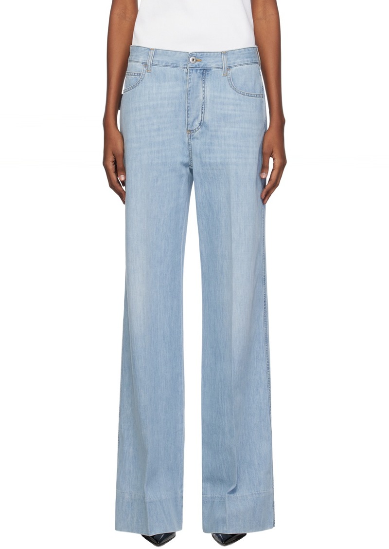 Bottega Veneta Blue Wide-Leg Jeans