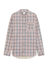 Bottega Veneta Bold Check On Nubuck Shirt