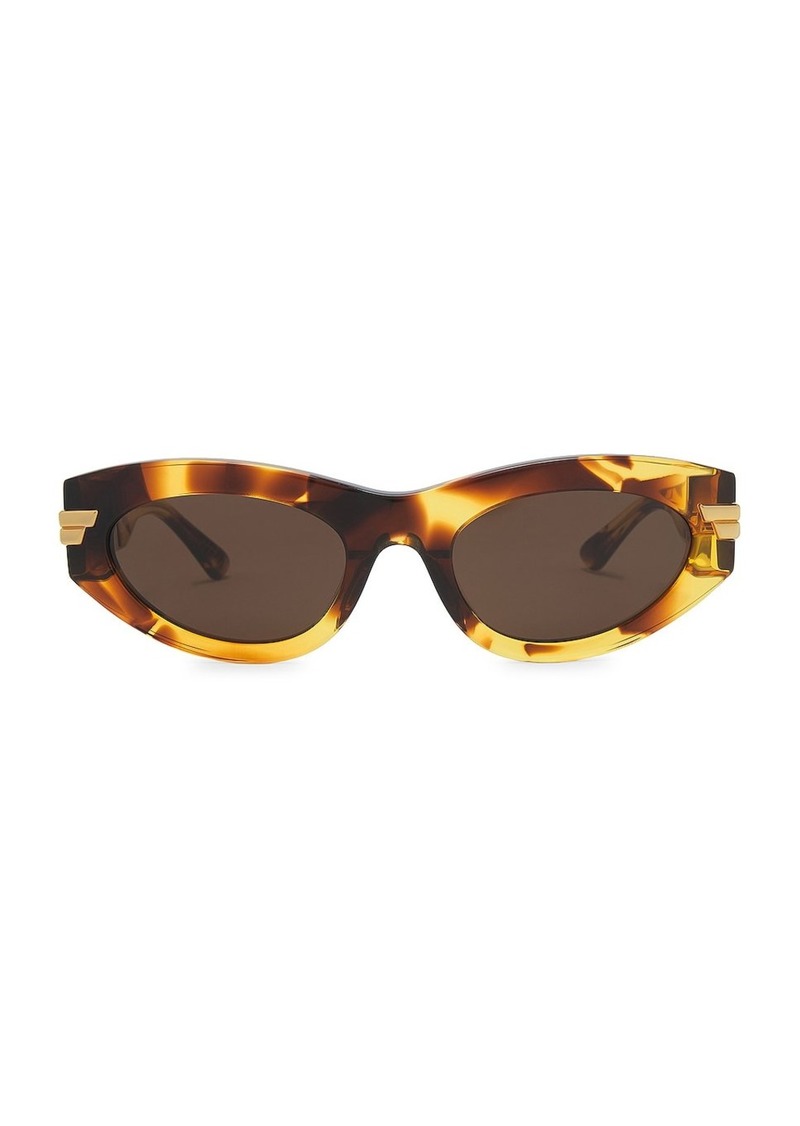 Bottega Veneta Bold Ribbon Cat Eye Sunglasses