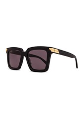 Bottega Veneta Bold Ribbon Square Sunglasses