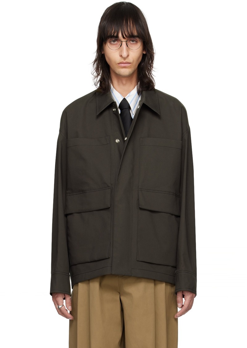 Bottega Veneta Brown Bicolor Jacket