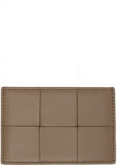 Bottega Veneta Brown Cassette Card Holder