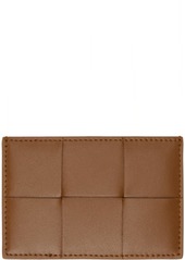 Bottega Veneta Brown Cassette Credit Card Holder