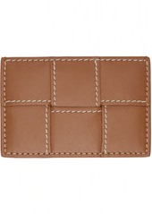 Bottega Veneta Brown Cassette Credit Card Holder