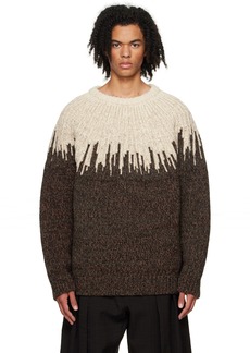 Bottega Veneta Brown Graphic Sweater