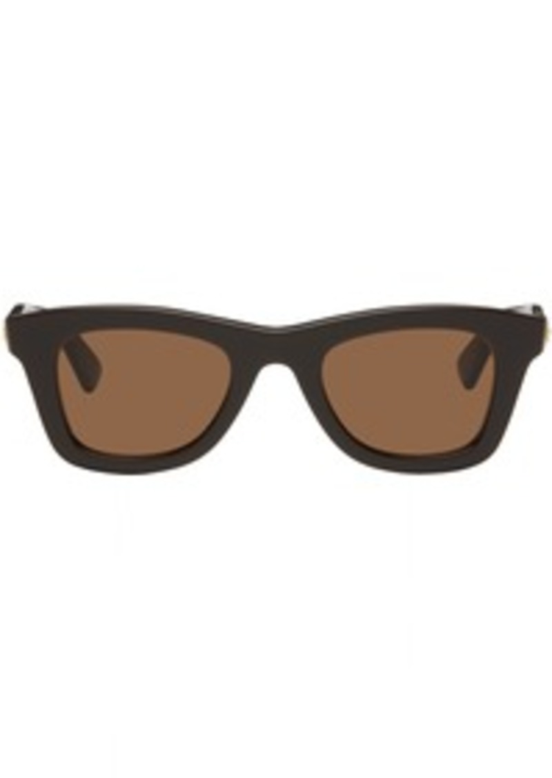 Bottega Veneta Brown Wayfarer Sunglasses