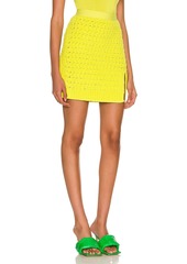 Bottega Veneta Chenille Twisted Mesh Skirt