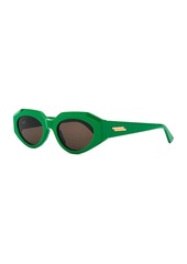 Bottega Veneta Classic Ribbon Oval Sunglasses