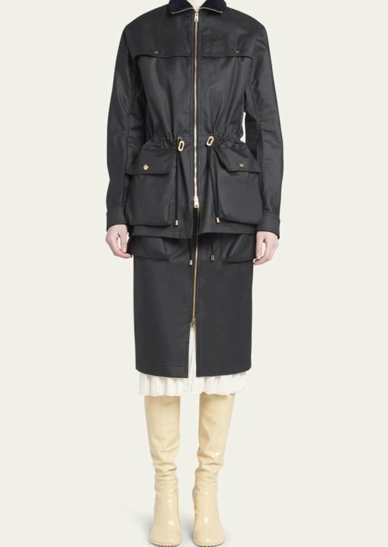 Bottega Veneta Coated Water-Resistant Cotton Parka