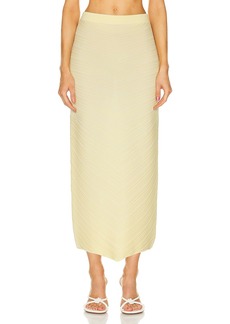 Bottega Veneta Cotton Moving Rib Skirt