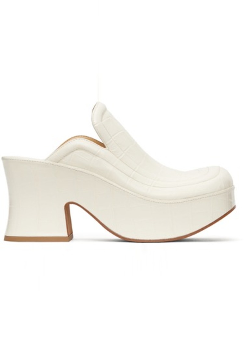 Bottega Veneta Croc Wedge Heels