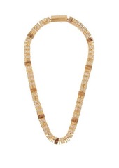 Bottega Veneta Crystal & 18kt gold-plated necklace