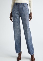 Bottega Veneta Denim Print Straight Leg Pants