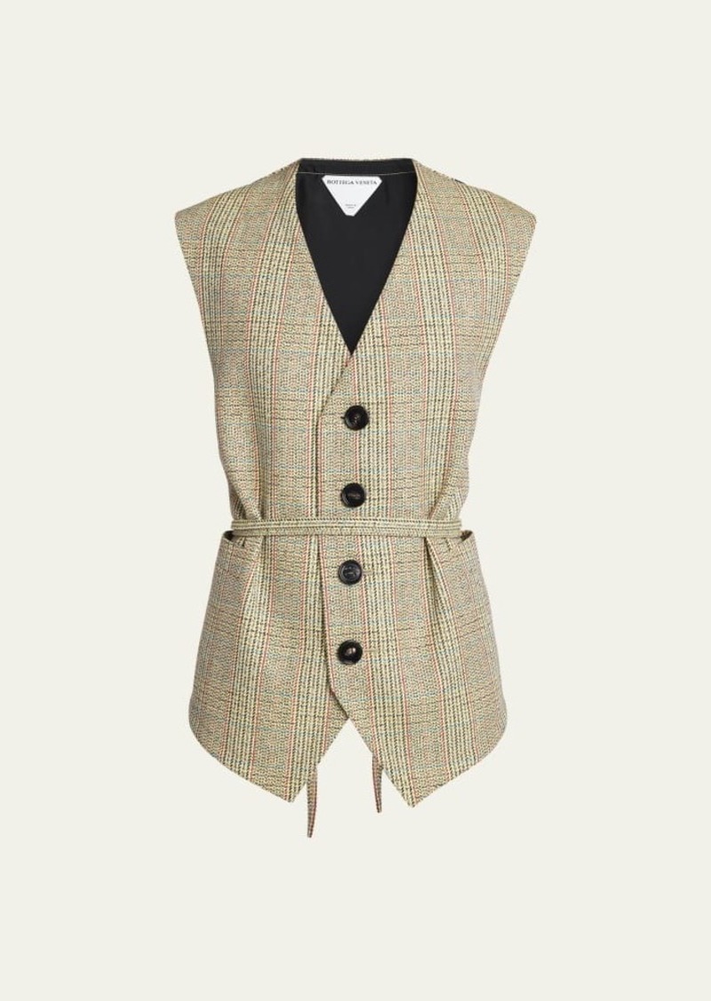 Bottega Veneta Distorted Prince Of Wales Vest