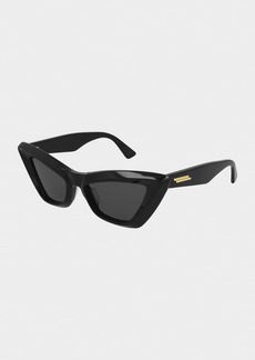 Bottega Veneta Dramatic Acetate Cat-Eye Sunglasses