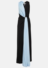 Bottega Veneta Draped jersey maxi dress