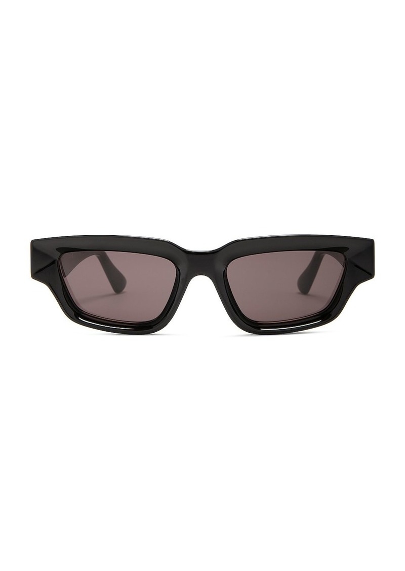 Bottega Veneta Edgy Rectangular Sunglasses