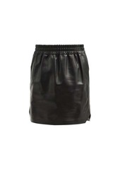 Bottega Veneta Elasticated-waist leather skirt