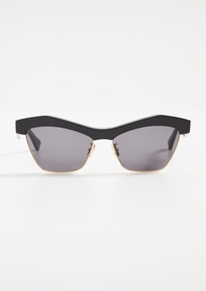 Bottega Veneta Exaggerated Cat Eye Sunglasses