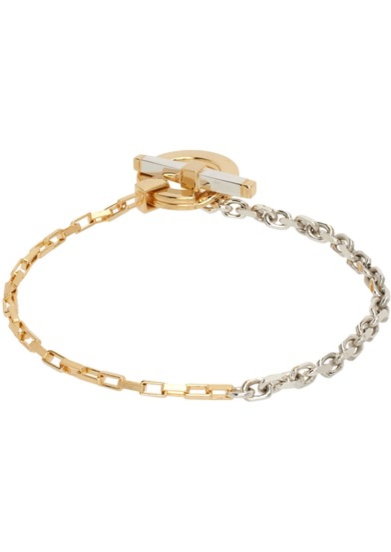 Bottega Veneta Gold & Silver Key Chain Bracelet