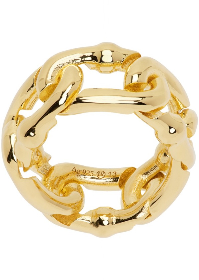 Bottega Veneta Gold Chain Link Ring