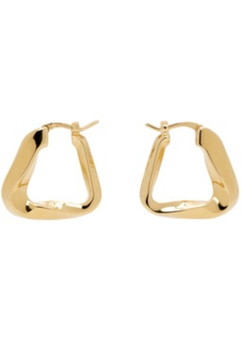 Bottega Veneta Gold Essentials Hoop Earrings