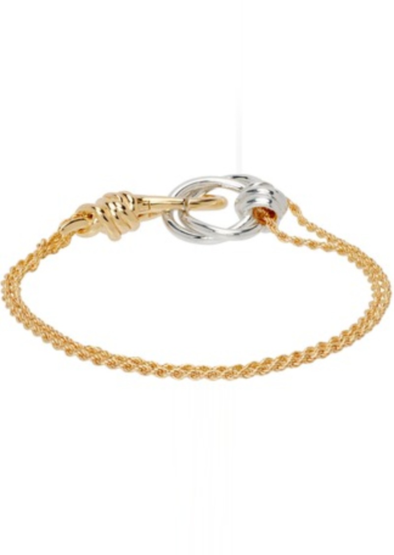 Bottega Veneta Gold Knot Bracelet