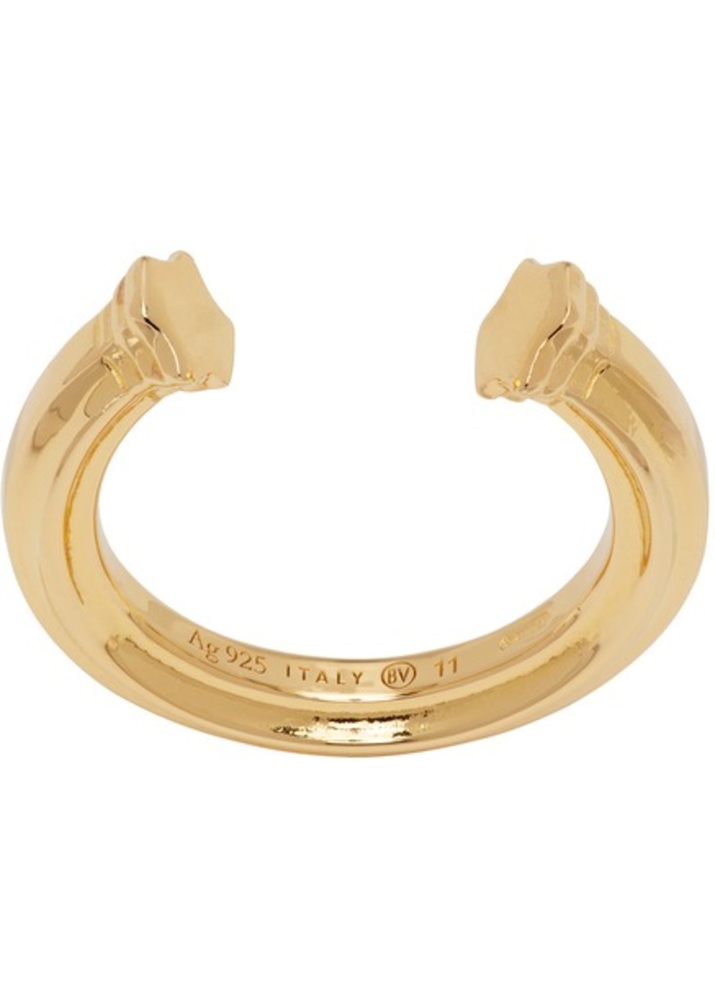 Bottega Veneta Gold Open Band Ring