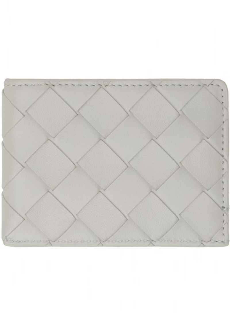 Bottega Veneta Gray Intrecciato Card Holder