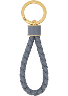 Bottega Veneta Gray Intrecciato Key Ring