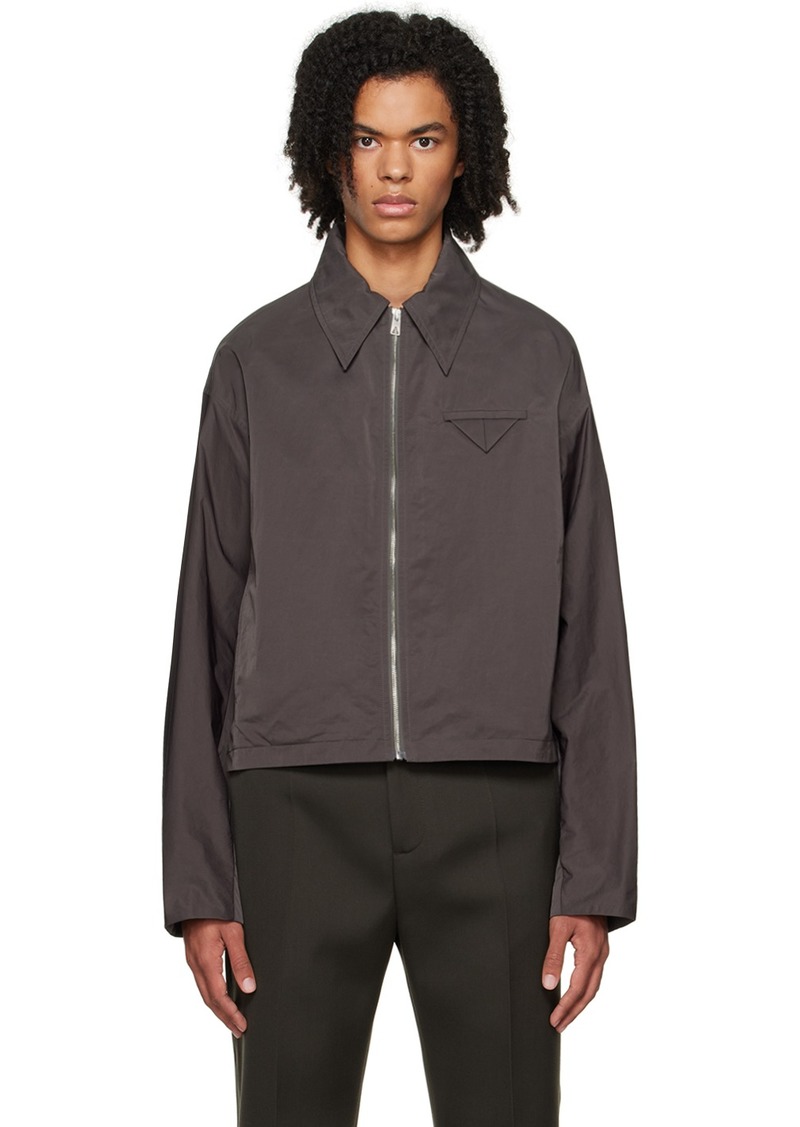 Bottega Veneta Gray Triangle Pocket Jacket