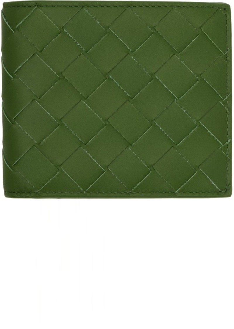 Bottega Veneta Green Bifold Wallet