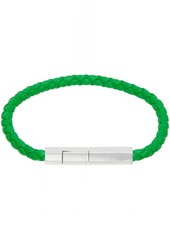 Bottega Veneta Green Braid Bracelet