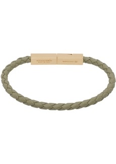 Bottega Veneta Green Braided Bracelet