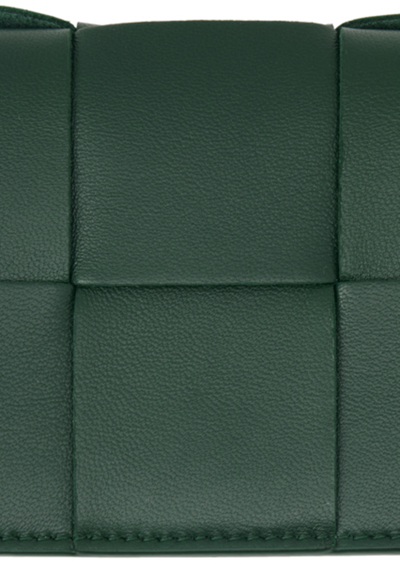 Bottega Veneta Green Business Card Holder