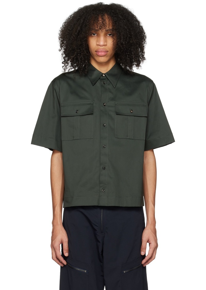 Bottega Veneta Green Button-Down Shirt