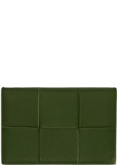 Bottega Veneta Green Credit Card Case