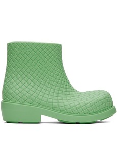 Bottega Veneta Green Fireman Boots