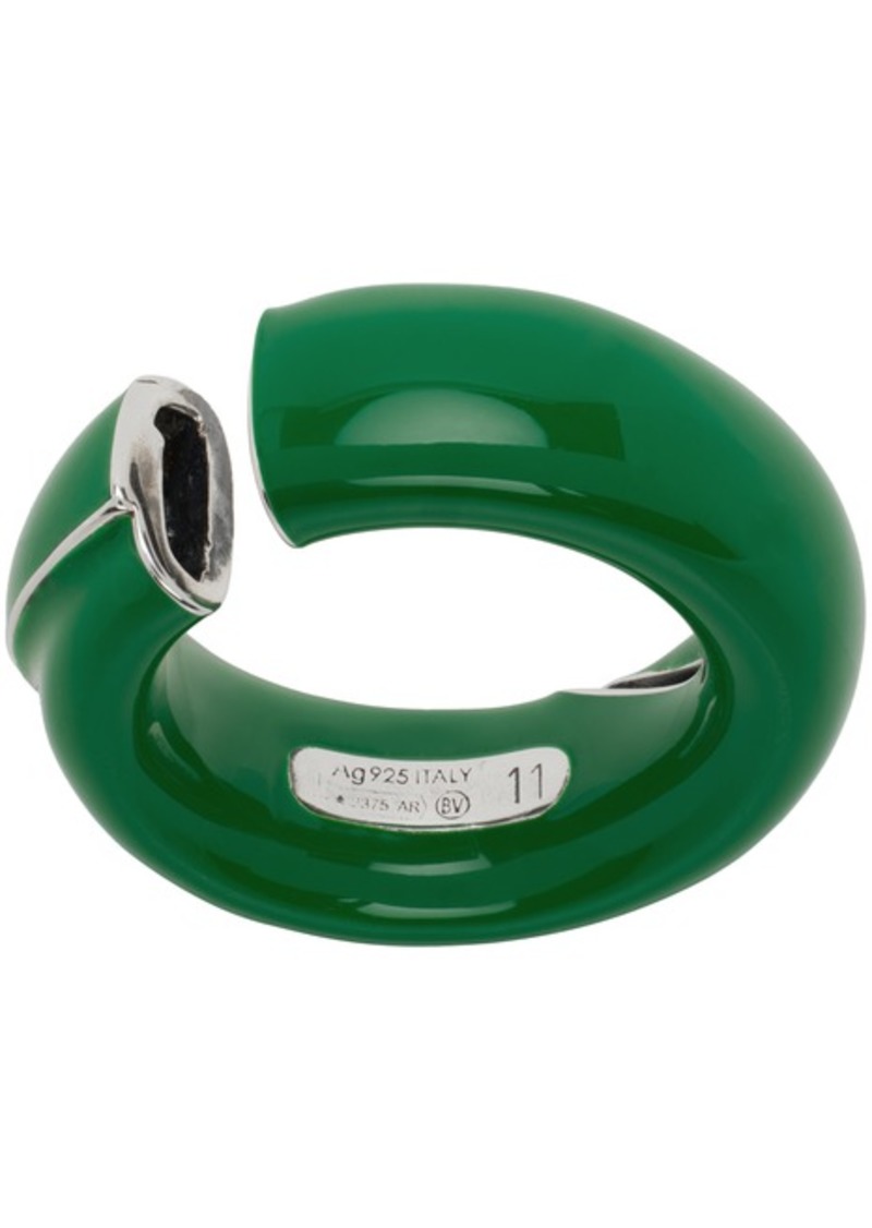 Bottega Veneta Green Fold Ring